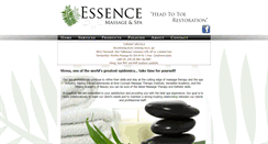 Desktop Screenshot of essencemassageandspa.com